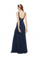 Sleeveless Round Neck Low Back Stretch Crepe A-Line Prom Dress / Bridesmaid Dress Newcastle