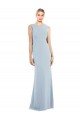 Sleeveless Bateau Neck Low Back Stretch Crepe Trumpet Semi Formal Evening Dress / Prom Dress / Bridesmaid Dress Newcastle