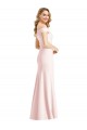 Sleeveless Off the Shoulder Stretch Crepe Trumpet Bridesmaid Dress / Evening Dress Newcastle