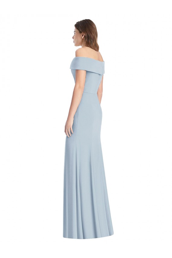 Sleeveless Off the Shoulder Stretch Crepe Trumpet Formal Dress / Bridesmaid Dress Newcastle