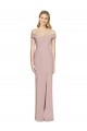 Sleeveless Off the Shoulder Criss Cross Back Stretch Crepe Trumpet Semi Formal Evening Dress / Prom Dress / Bridesmaid Dress Newcastle