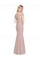 Sleeveless Off the Shoulder Criss Cross Back Stretch Crepe Trumpet Semi Formal Evening Dress / Prom Dress / Bridesmaid Dress Newcastle