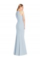 Sleeveless Halter Neck Keyhole Back Stretch Crepe Trumpet Semi Formal Evening Dress / Prom Dress / Bridesmaid Dress Newcastle