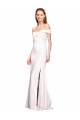 Sleeveless White Off the Shoulder Stretch Crepe Mermaid Formal Dress / Bridesmaid Dress Newcastle