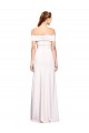 Sleeveless White Off the Shoulder Stretch Crepe Mermaid Formal Dress / Bridesmaid Dress Newcastle