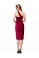 Sleeveless Black One Shoulder Stretch Crepe Sheath Prom Dresses Newcastle