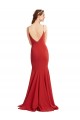 Sleeveless Spaghetti Straps Open Back Stretch Crepe Mermaid Formal Evening Gown / Prom Dress / Bridesmaid Dress Newcastle