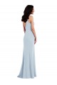 Sleeveless Spaghetti Straps V-Back Stretch Crepe Trumpet Formal Dress / Bridesmaid Dress Newcastle