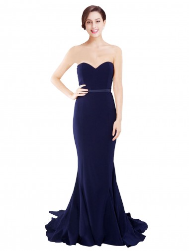 Sleeveless Sweetheart Low Back Stretch Crepe Mermaid Semi Formal Evening Dress / Prom Dress / Bridesmaid Dress Newcastle