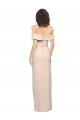 Sleeveless Nude Off the Shoulder Low Back Stretch Crepe Mermaid Formal Evening Gown / Prom Dress / Bridesmaid Dress Newcastle