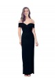 Sleeveless Black Off the Shoulder Stretch Crepe Mermaid Formal Dress / Bridesmaid Dress Newcastle