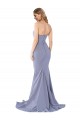 Sleeveless Smoke Blue Sweetheart Low Back Stretch Crepe Mermaid Formal Evening Gown / Prom Dress / Bridesmaid Dress Newcastle
