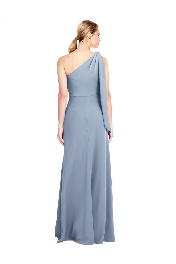 Flutter Sleeves One Shoulder Stretch Crepe Sheath Formal Dress / Bridesmaid Dress Newcastle