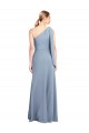 Flutter Sleeves One Shoulder Stretch Crepe Sheath Formal Dress / Bridesmaid Dress Newcastle