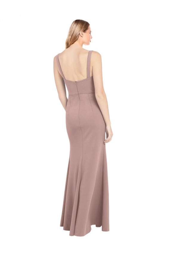 Sleeveless Square Neck Stretch Crepe Mermaid Prom Dress / Bridesmaid Dress Newcastle