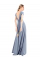 Cap Sleeves V-Neck Stretch Crepe Sheath Prom Dress / Bridesmaid Dress Newcastle