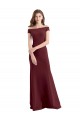 Sleeveless Off the Shoulder Stretch Crepe Sheath Prom Dress / Bridesmaid Dress Newcastle
