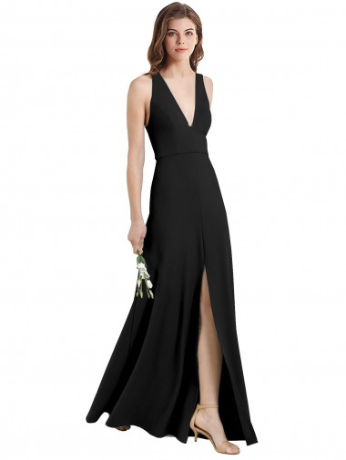Sleeveless Halter Neck Stretch Crepe Sheath Formal Evening Gown / Prom Dress / Bridesmaid Dress Newcastle