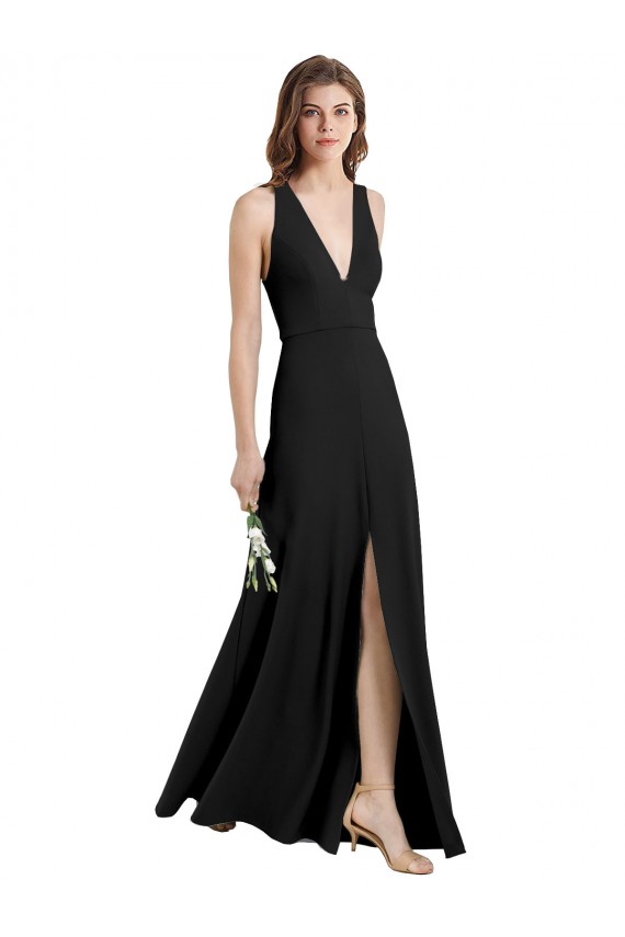 Sleeveless Halter Neck Stretch Crepe Sheath Formal Evening Gown / Prom Dress / Bridesmaid Dress Newcastle
