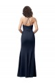Sleeveless Spaghetti Straps Criss Cross Back Stretch Crepe Sheath Formal Evening Gown / Prom Dress / Bridesmaid Dress Newcastle