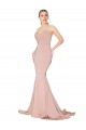 Sleeveless Mauve Sweetheart Low Back Stretch Crepe Mermaid Formal Dress / Bridesmaid Dress Newcastle