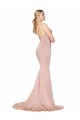 Sleeveless Mauve Sweetheart Low Back Stretch Crepe Mermaid Formal Dress / Bridesmaid Dress Newcastle