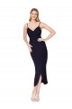 Sleeveless Spaghetti Straps V-Back Stretch Crepe Mermaid Formal Dress / Bridesmaid Dress Newcastle