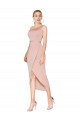 Sleeveless Mauve One Shoulder Stretch Crepe Mermaid Formal Dress / Bridesmaid Dress Newcastle