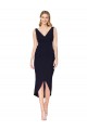 Sleeveless V-Neck Stretch Crepe Mermaid High Low Evening Gown / Prom Dress / Bridesmaid Dress Newcastle