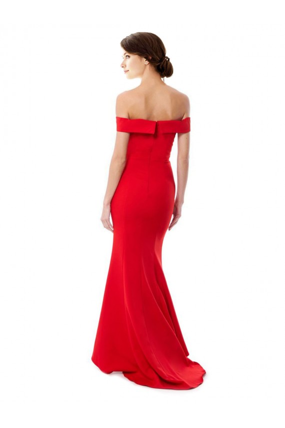 Sleeveless Off the Shoulder Stretch Crepe Mermaid Formal Evening Dress / Prom Dress / Bridesmaid Dress Newcastle