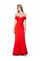 Sleeveless Red Off the Shoulder Stretch Crepe Mermaid Bridesmaid Dress / Formal Dress Newcastle