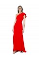 Sleeveless Red One Shoulder Stretch Crepe Mermaid Formal Dress / Bridesmaid Dress Newcastle