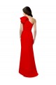 Sleeveless Red One Shoulder Stretch Crepe Mermaid Formal Dress / Bridesmaid Dress Newcastle