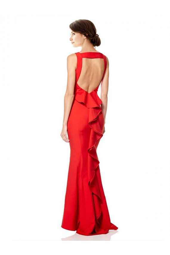 Sleeveless Halter Neck Open Back Stretch Crepe Mermaid Bridesmaid Dress / Evening Gowns Newcastle