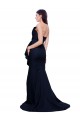Sleeveless Dark Navy Strapless Low Back Stretch Crepe Sheath Semi Formal Evening Dress / Prom Dress / Bridesmaid Dress Newcastle