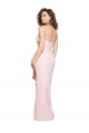 Sleeveless Pink Strapless Low Back Stretch Crepe Sheath Formal Dress / Bridesmaid Dress Newcastle