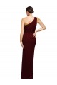 Sleeveless One Shoulder Stretch Crepe Sheath Black Tie Evening Gown / Prom Dress / Bridesmaid Dress Newcastle