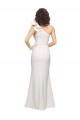 Sleeveless Ivory One Shoulder Stretch Crepe Sheath Formal Evening Dress / Bridesmaid Dress Newcastle