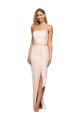 Sleeveless Nude Strapless Low Back Stretch Crepe Sheath Formal Evening Gown / Prom Dress / Bridesmaid Dress Newcastle