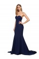 Sleeveless Sweetheart Low Back Stretch Crepe A-Line Formal Evening Gown / Prom Dress / Bridesmaid Dress Newcastle