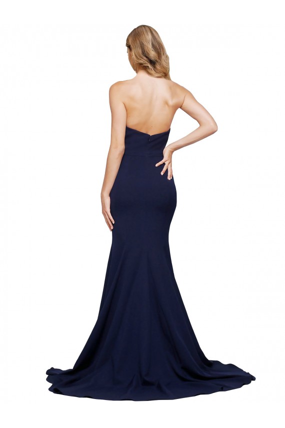 Sleeveless Sweetheart Low Back Stretch Crepe A-Line Formal Evening Gown / Prom Dress / Bridesmaid Dress Newcastle
