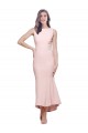 Sleeveless High Neck Low Back Stretch Crepe Sheath High Low Evening Gown / Prom Dress / Bridesmaid Dress Newcastle