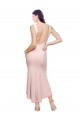 Sleeveless High Neck Low Back Stretch Crepe Sheath High Low Evening Gown / Prom Dress / Bridesmaid Dress Newcastle