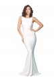 Sleeveless High Neck Low Back Stretch Crepe Sheath Formal Evening Gown / Prom Dress / Bridesmaid Dress Newcastle
