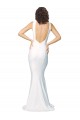 Sleeveless High Neck Low Back Stretch Crepe Sheath Formal Evening Gown / Prom Dress / Bridesmaid Dress Newcastle