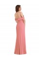 Sleeveless One Shoulder Low Back Stretch Crepe Trumpet Semi Formal Evening Dress / Prom Dress / Bridesmaid Dress Newcastle