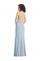 Sleeveless Halter Neck Criss Cross Back Stretch Crepe Trumpet Formal Evening Gown / Prom Dress / Bridesmaid Dress Newcastle