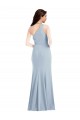 Sleeveless One Shoulder Stretch Crepe Trumpet Formal Dress / Bridesmaid Dress Newcastle