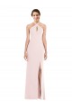 Sleeveless Halter Neck Low Back Stretch Crepe Trumpet Formal Evening Gown / Prom Dress / Bridesmaid Dress Newcastle
