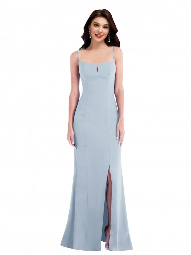 Sleeveless Spaghetti Straps Stretch Crepe Trumpet Formal Evening Gown / Prom Dress / Bridesmaid Dress Newcastle